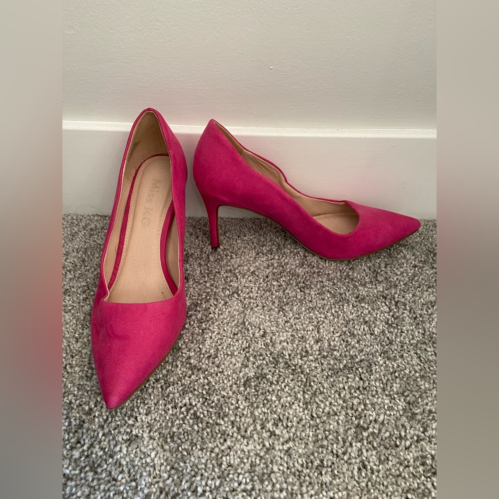 Miss KG, hot pink heels, US size 5, UK size 3, EU size 36
